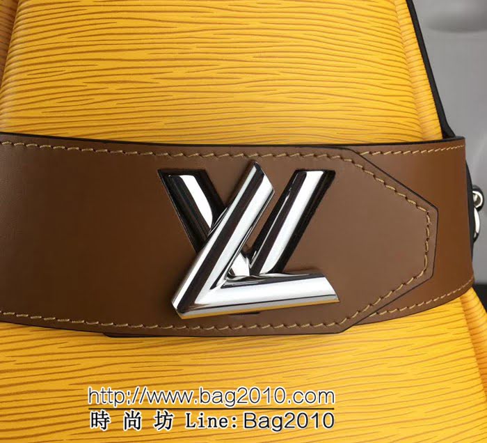 路易威登LV頂級原單M55188 檸檬黃 2019早春新款水波紋牛皮水桶包Noé系列 YDH1522